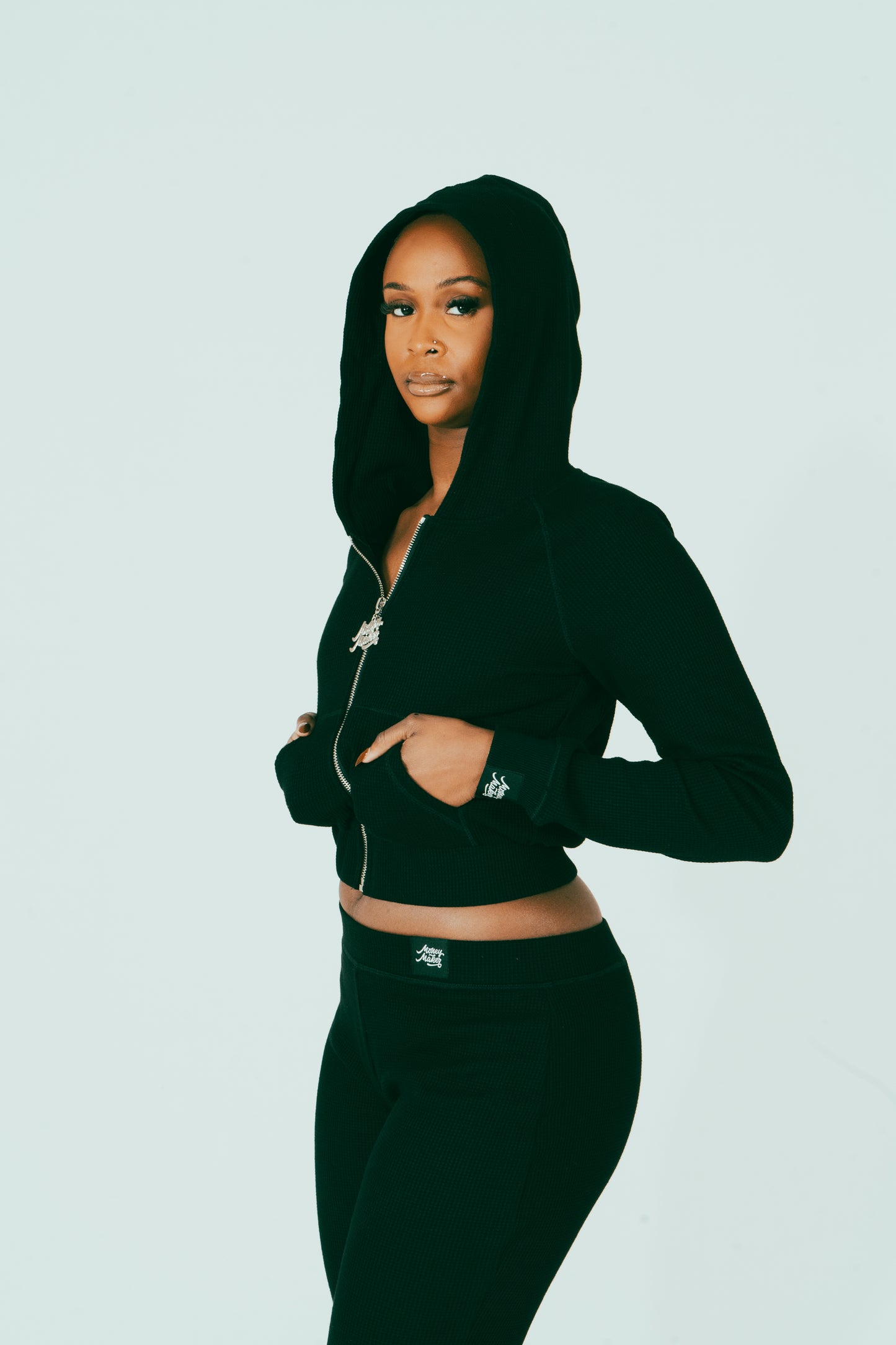 Money Maker Knit Zipped Hoodie